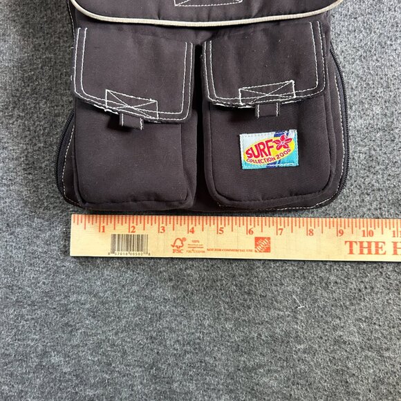 No Boundaries Vintage Y2k Backpack Black Surf Hawaii Tropical Bag Grunge Goth - Picture 4 of 15